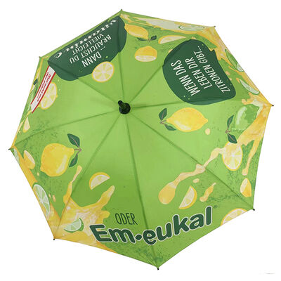 Custom Advertising City Umbrella Fiberglass Frame Automatic Promotional Umbrella
