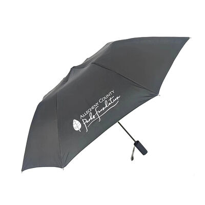 2 Folded Automatic Compact Travel Umbrella 112cm Arc Diameter 44cm Folded Length