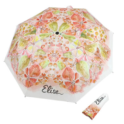 Lightweight Compact Umbrellas With 42 Inch Canopy 210T Pongee Fabric