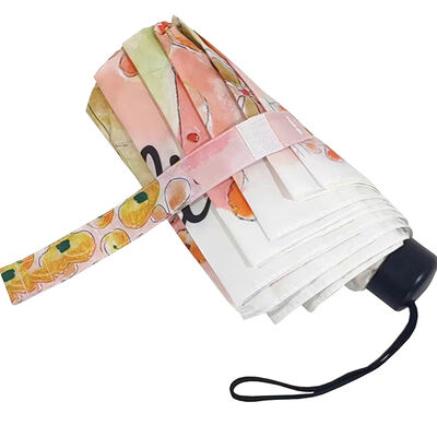 Full-color Printed Compact Umbrella with 42-inch Canopy and 190T Pongee Fabric