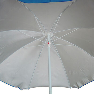 Promotional UV Protection Waterproof Beach Umbrella 7 Feet With Steel Frame
