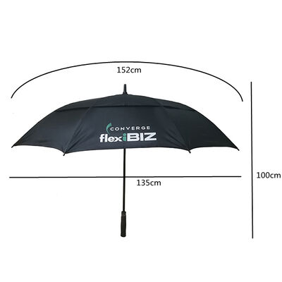 60-inch Canopy Promotional Umbrella with Fiberglass Frame and Automatic Open Mechanism