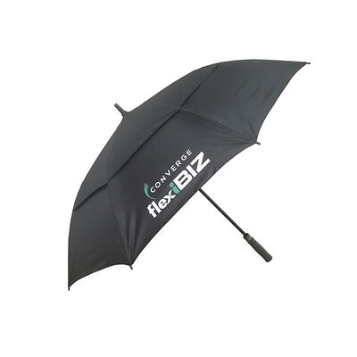 60-inch Canopy Promotional Umbrella with Fiberglass Frame and Automatic Open Mechanism