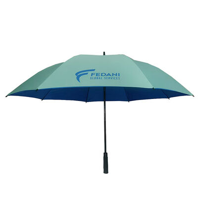 Custom 60 Inch Double Layer Golf Umbrellas 8 Panels 190T Polyester Pongee