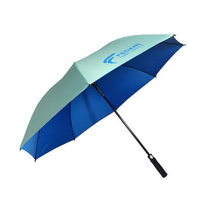 Custom 60 Inch Double Layer Golf Umbrellas 8 Panels 190T Polyester Pongee