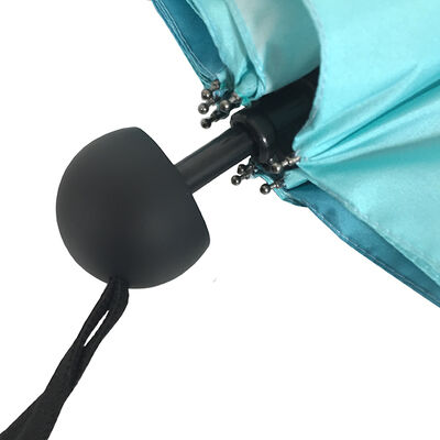 Lightweight Steel Frame 3 Foldable Umbrella With 98cm Open Diameter 24cm Folded Length