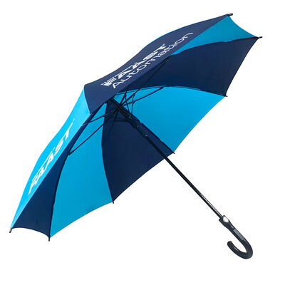 Compact Double Color Umbrella 54 Inch Golf Umbrella With Hook Handle