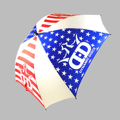 Custom 30-inch Square Golf Umbrella with Fiberglass Frame and Automatic Open Mechanism