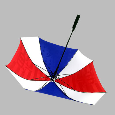 Custom 30-inch Square Golf Umbrella with Fiberglass Frame and Automatic Open Mechanism