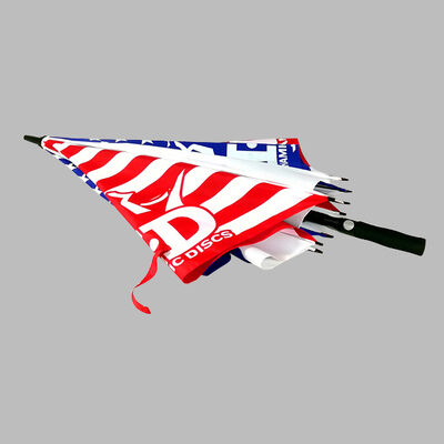 Custom 30-inch Square Golf Umbrella with Fiberglass Frame and Automatic Open Mechanism