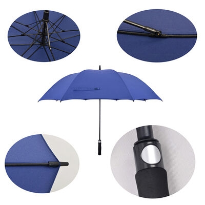 Automatic Wind Resistant Golf Umbrella 60 Inch With 190T Pongee Fabric