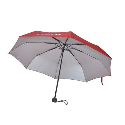 21 Inch Compact Folding Umbrella With UV 50+ Protection 90T Pongee