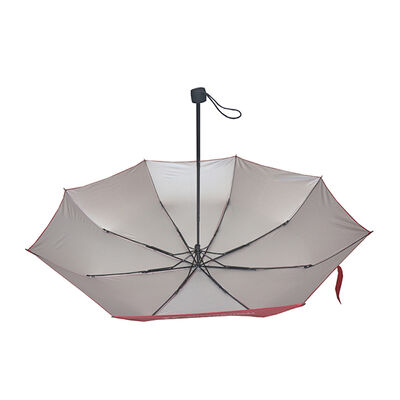21 Inch Compact Folding Umbrella With UV 50+ Protection 90T Pongee