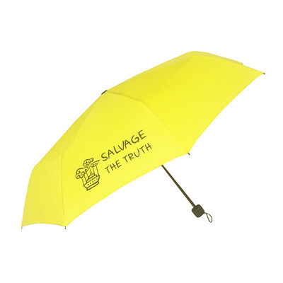42-inch Memorial Umbrella with Steel Frame and Vigil Yellow Canopy for Commemorative Events