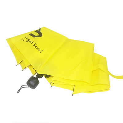 42-inch Memorial Umbrella with Steel Frame and Vigil Yellow Canopy for Commemorative Events