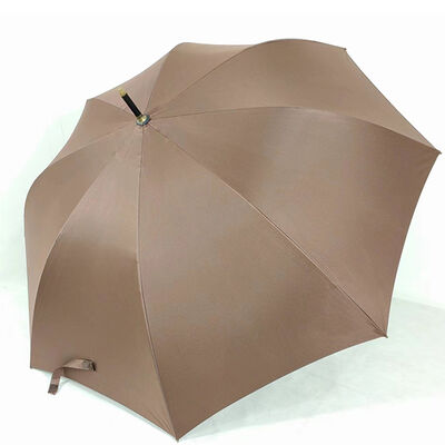 Auto Open Stylish Wooden Handle Umbrellas Sunshade Long Handle Umbrella 62 - 68 Inch