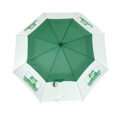 Custom Double Canopy Straight Umbrella with Fiberglass Frame and Automatic Open for African Market