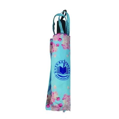 21 Inch Sturdy Foldable Umbrella With 2 In 1 Waterproof Tote Sleeve