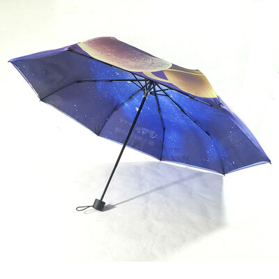 Custom 42-inch Compact Umbrella with UV30+ Protection and Double-Layer Waterproof Canopy for Real Estate Promotions
