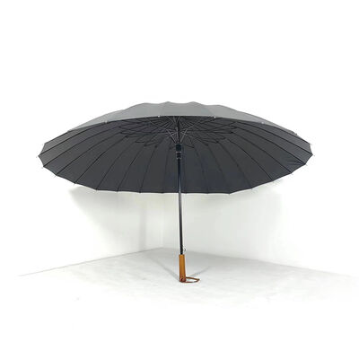 Luxury 24 Ribs Straight Walking Umbrellas Automatic Open 120cm Canopy Umbrellas