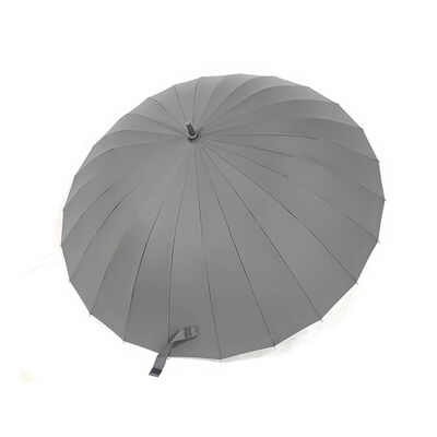 Luxury 24 Ribs Straight Walking Umbrellas Automatic Open 120cm Canopy Umbrellas