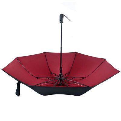 Sturdy 28 Inch Two Fold Automatic Open Umbrellas With Double Layered Canopy