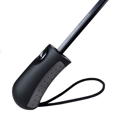 Sturdy 28 Inch Two Fold Automatic Open Umbrellas With Double Layered Canopy