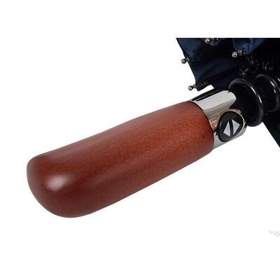 3 Foldable Automatic Open Umbrella With Real Wood Handle