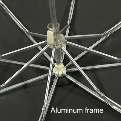 Ultra Lightweight Grey Promotional Umbrellas 180g Aluminum Frame