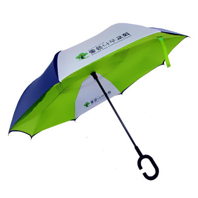 46-inch Manual Reverse Umbrella with Wind Resistance and UV30+ Protection for Promotional Use