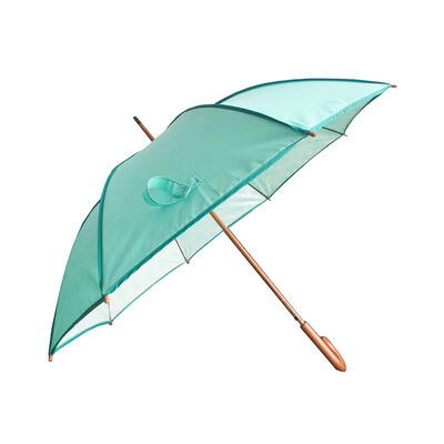 46 Inch Automatic Wooden Handle Umbrellas 8 Panel Wooden Pole Umbrellas