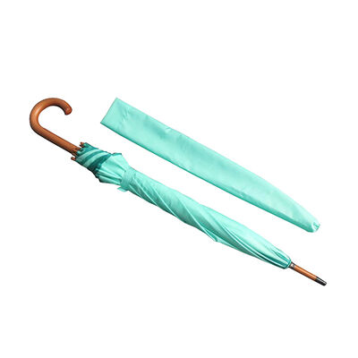 46 Inch Automatic Wooden Handle Umbrellas 8 Panel Wooden Pole Umbrellas