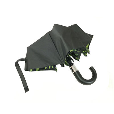 42 Inch Double Canopy Folding Umbrella Wooden Handle Automatic Opening And Closing Umbrella