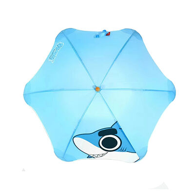 Kid's umbrella Safe Mini Wooden Handle Umbrellas 17" Push Pull