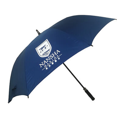 Silver Coated Sun Protection UV Blocking Umbrella 60 Inch Yacht Club Golf Umbrella