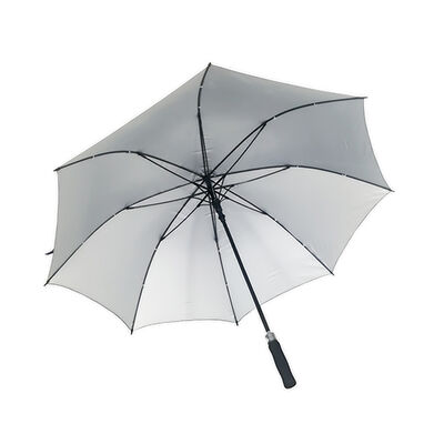 Silver Coated Sun Protection UV Blocking Umbrella 60 Inch Yacht Club Golf Umbrella
