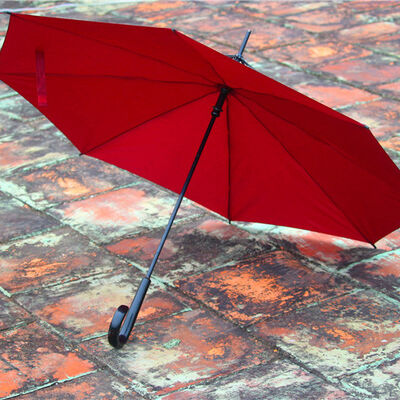 Single Layer Reverse Umbrellas Waterproof Polyester Manual Open Umbrella