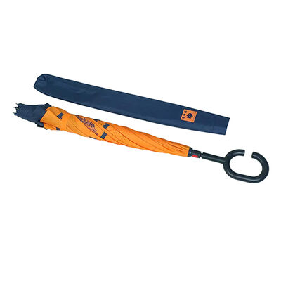 Custom Reverse Close Umbrella 23 Inch Double Canopy Promotional Gift Umbrella