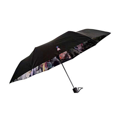 Ultraman Compact 3-Fold Manual Umbrella with 21 Inch Canopy, UV30+ Protection and 190T Pongee Fabric