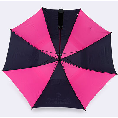 Double Canopy Long Straight Manual Umbrella 30" 8 Ribs 130cm Span