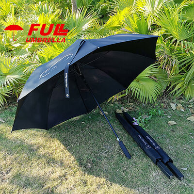 Black Custom Logo Umbrella 120cm Premium Gift Edition