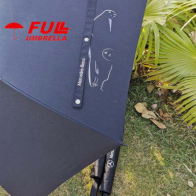Black Custom Logo Umbrella 120cm Premium Gift Edition