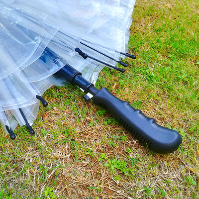 Large Size Automatic Open Transparent Umbrella With Straight Handle