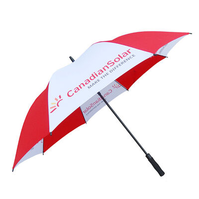 Custom 30 Inch Golf Umbrella Wind Resistant Double Canopy 2 Tone Umbrella