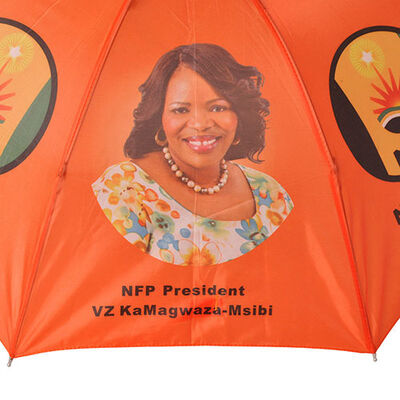 3 Fold Compact Election Season Campaign Umbrella Full Steel Frame Waterproof Polyester