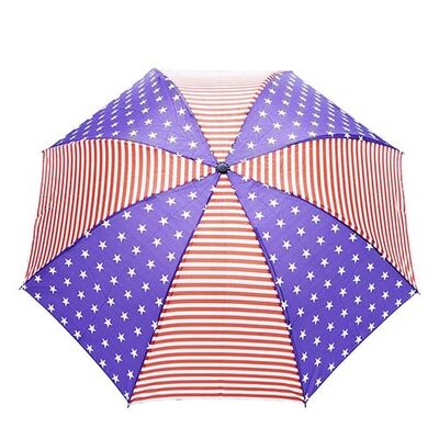 Durable Eco Friendly 2 In 1 Compact Umbrellas For American Independence Day
