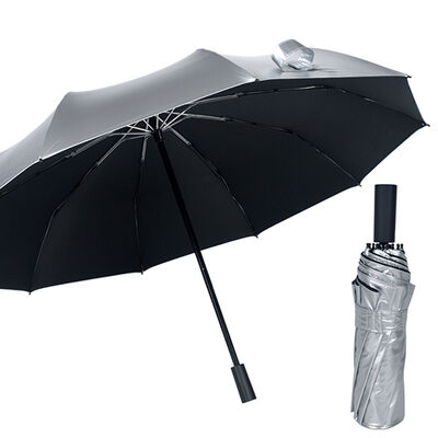 UV 50+ Protection Compact Umbrellas 123cm With Titanium Silver Coating