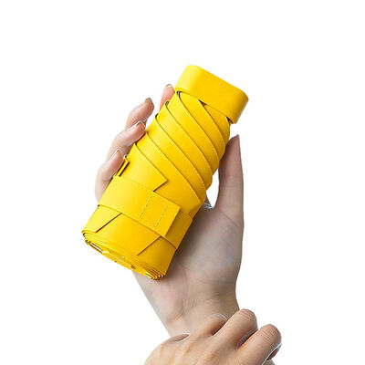 5-Fold Pocket Umbrella with UV50+ Protection, 15cm Folded Length and 6 Reinforced Ribs for Ultimate Portability