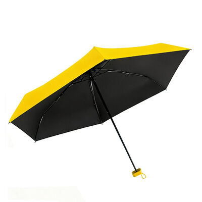 5-Fold Pocket Umbrella with UV50+ Protection, 15cm Folded Length and 6 Reinforced Ribs for Ultimate Portability