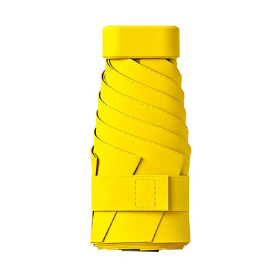 5-Fold Pocket Umbrella with UV50+ Protection, 15cm Folded Length and 6 Reinforced Ribs for Ultimate Portability